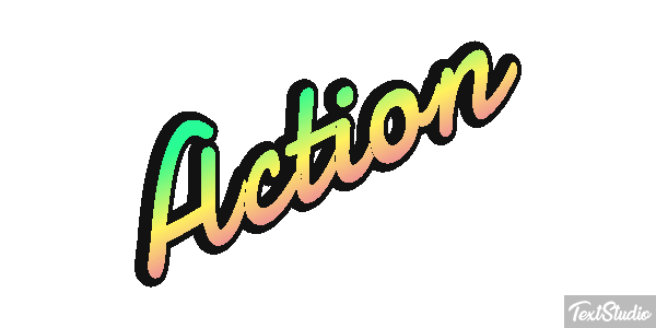 Action Efecto de texto