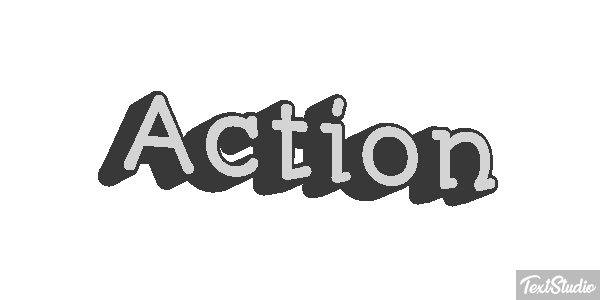 Action Efecto de texto