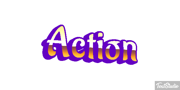 Action Efecto de texto