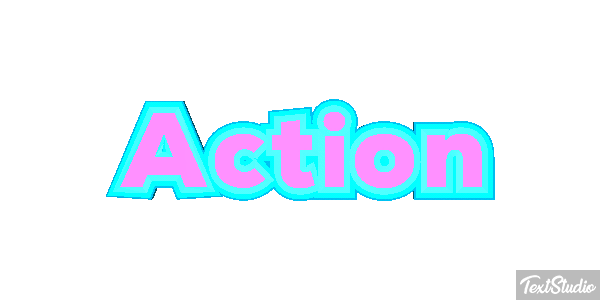 Action Efecto de texto
