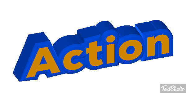 Action Efecto de texto