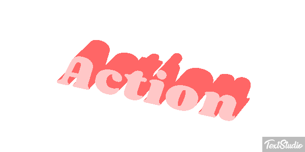 Action Efecto de texto