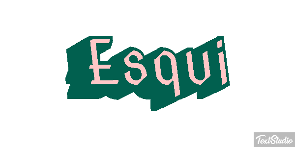 Esquí Tekst effect