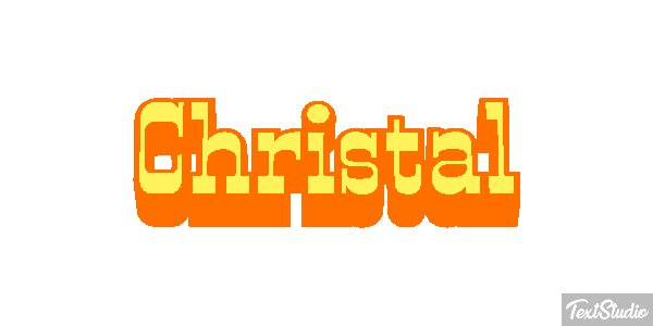 Christal Effetto testo