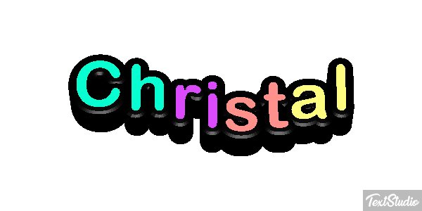Christal Effetto testo