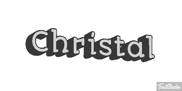 Christal Effetto testo