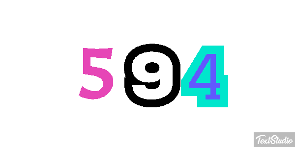 594 Effet de texte