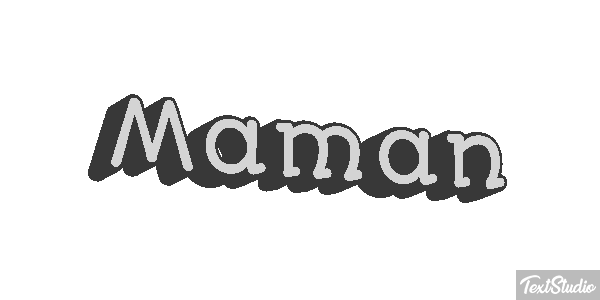 Maman Effetto testo
