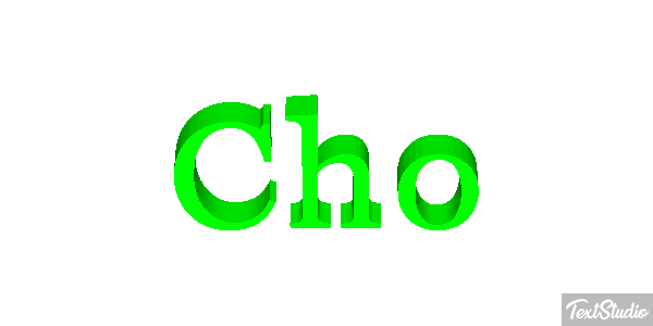 Cho Text effect