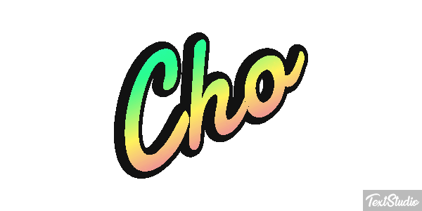 Cho Text effect