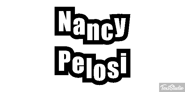 Nancy Pelosi Efecto de texto