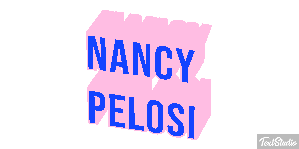 Nancy Pelosi Efecto de texto
