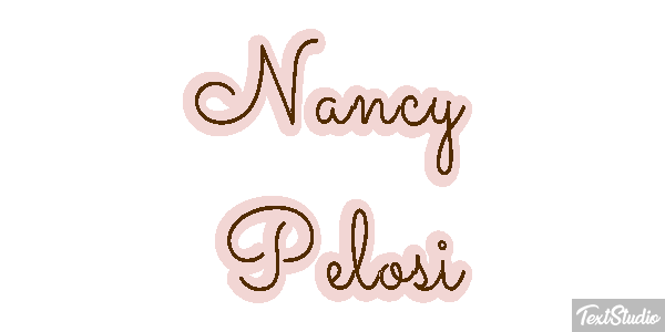 Nancy Pelosi Efecto de texto