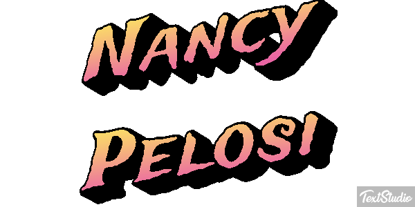 Nancy Pelosi Efecto de texto