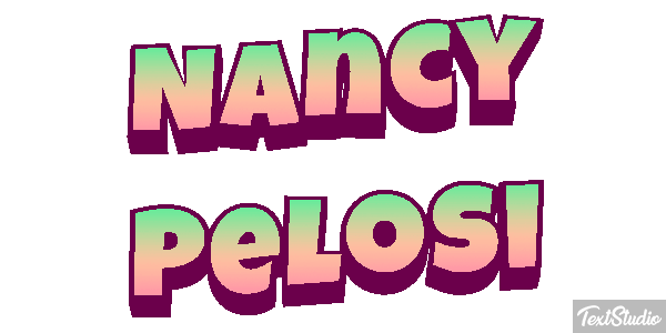 Nancy Pelosi Efecto de texto