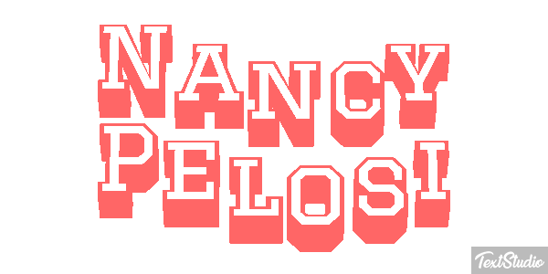 Nancy Pelosi Efecto de texto