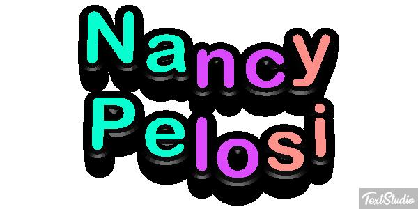 Nancy Pelosi Efecto de texto