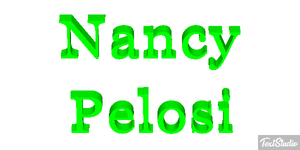 Nancy Pelosi Efecto de texto