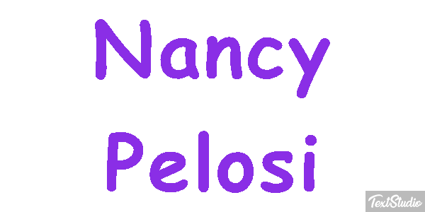 Nancy Pelosi Efecto de texto