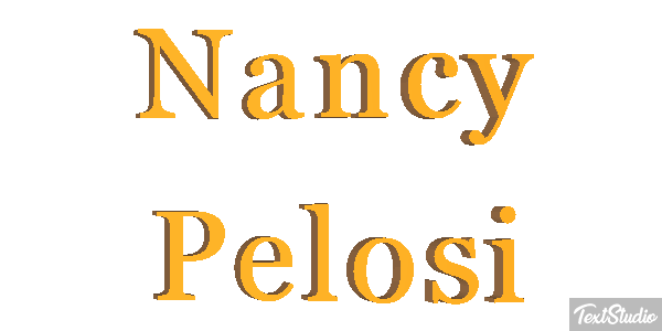 Nancy Pelosi Efecto de texto