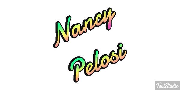 Nancy Pelosi Efecto de texto