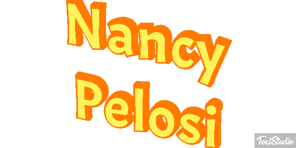 Nancy Pelosi Efecto de texto