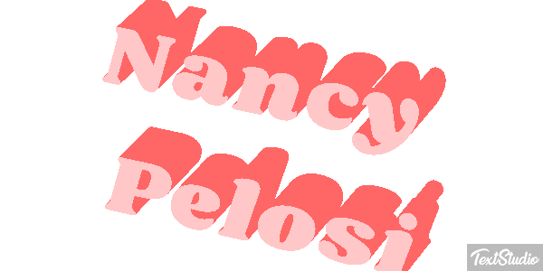 Nancy Pelosi Efecto de texto