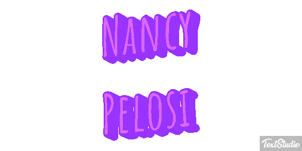 Nancy Pelosi Efecto de texto