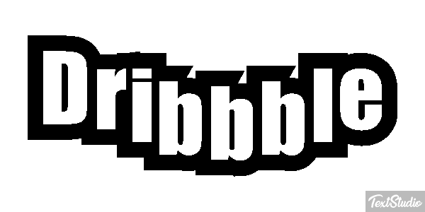 Dribbble Texteffekt