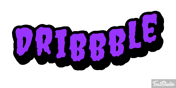 Dribbble Texteffekt