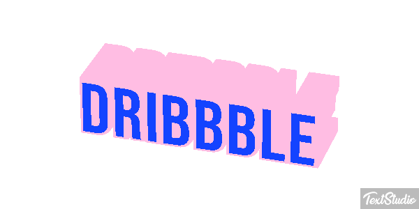 Dribbble Texteffekt