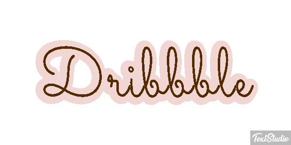 Dribbble Texteffekt