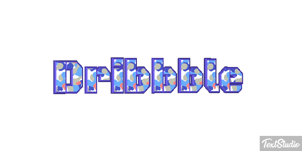 Dribbble Texteffekt