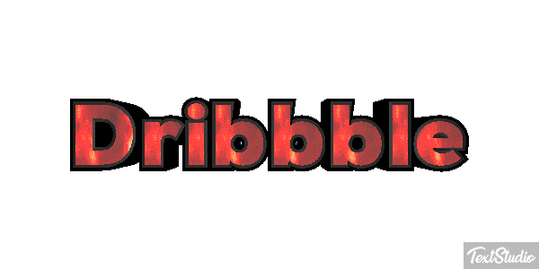 Dribbble Texteffekt