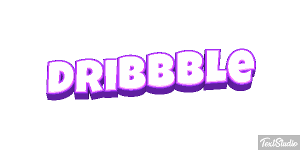 Dribbble Texteffekt