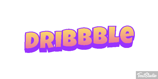 Dribbble Texteffekt