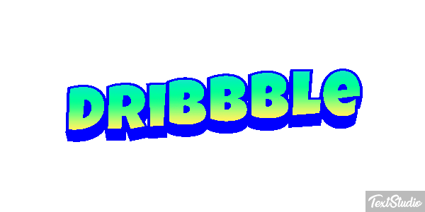 Dribbble Texteffekt