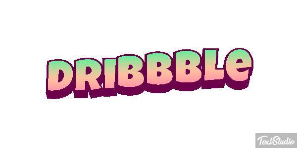 Dribbble Texteffekt
