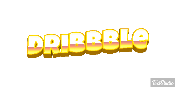 Dribbble Texteffekt