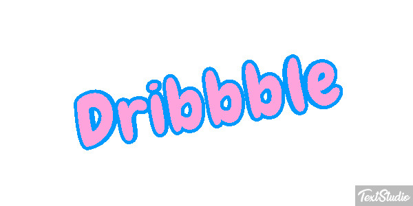 Dribbble Texteffekt