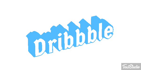 Dribbble Texteffekt