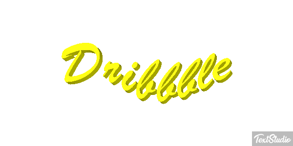 Dribbble Texteffekt