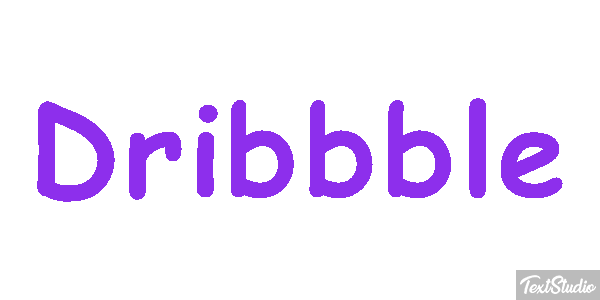 Dribbble Texteffekt