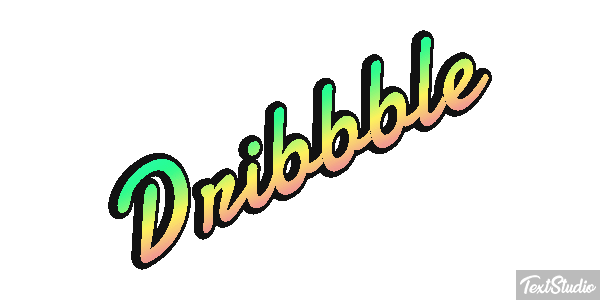Dribbble Texteffekt