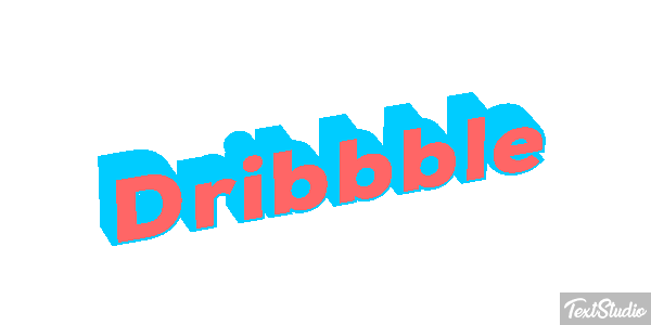Dribbble Texteffekt