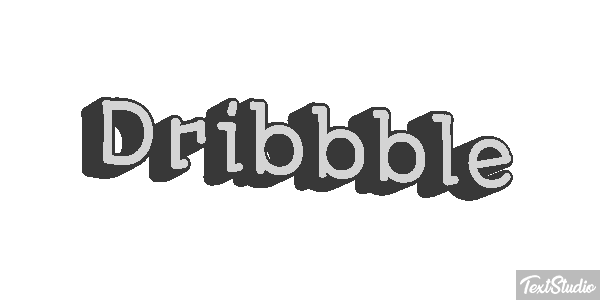 Dribbble Texteffekt