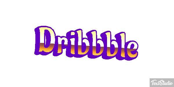 Dribbble Texteffekt