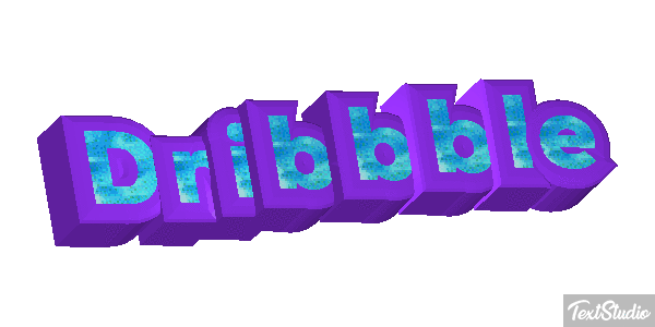 Dribbble Texteffekt