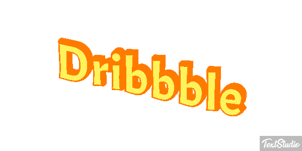 Dribbble Texteffekt