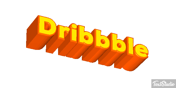 Dribbble Texteffekt